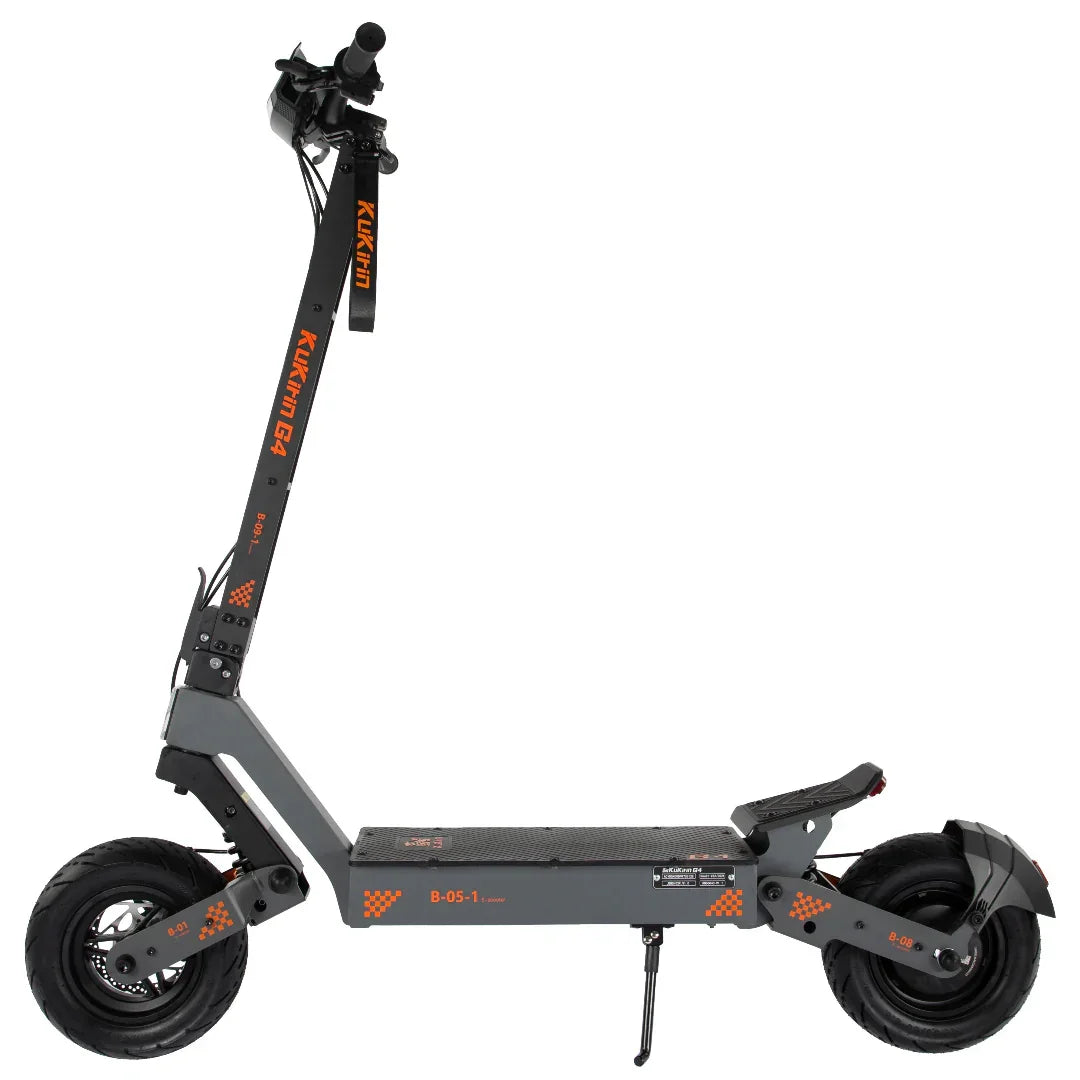 Kukith G4 electric scooter with orange accents and sturdy tires for urban commuting