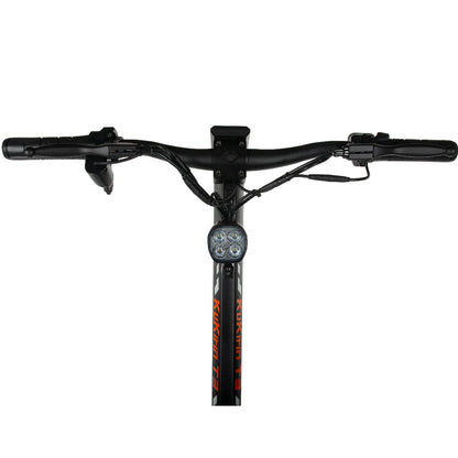 Kukiho T3 electric scooter handlebars with front LED light and black grips